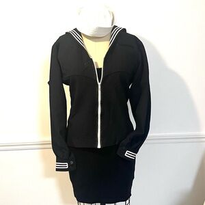 Vintage wool sailor jacket with little white sailor cap